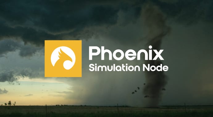 VRay Phoenix simulation node