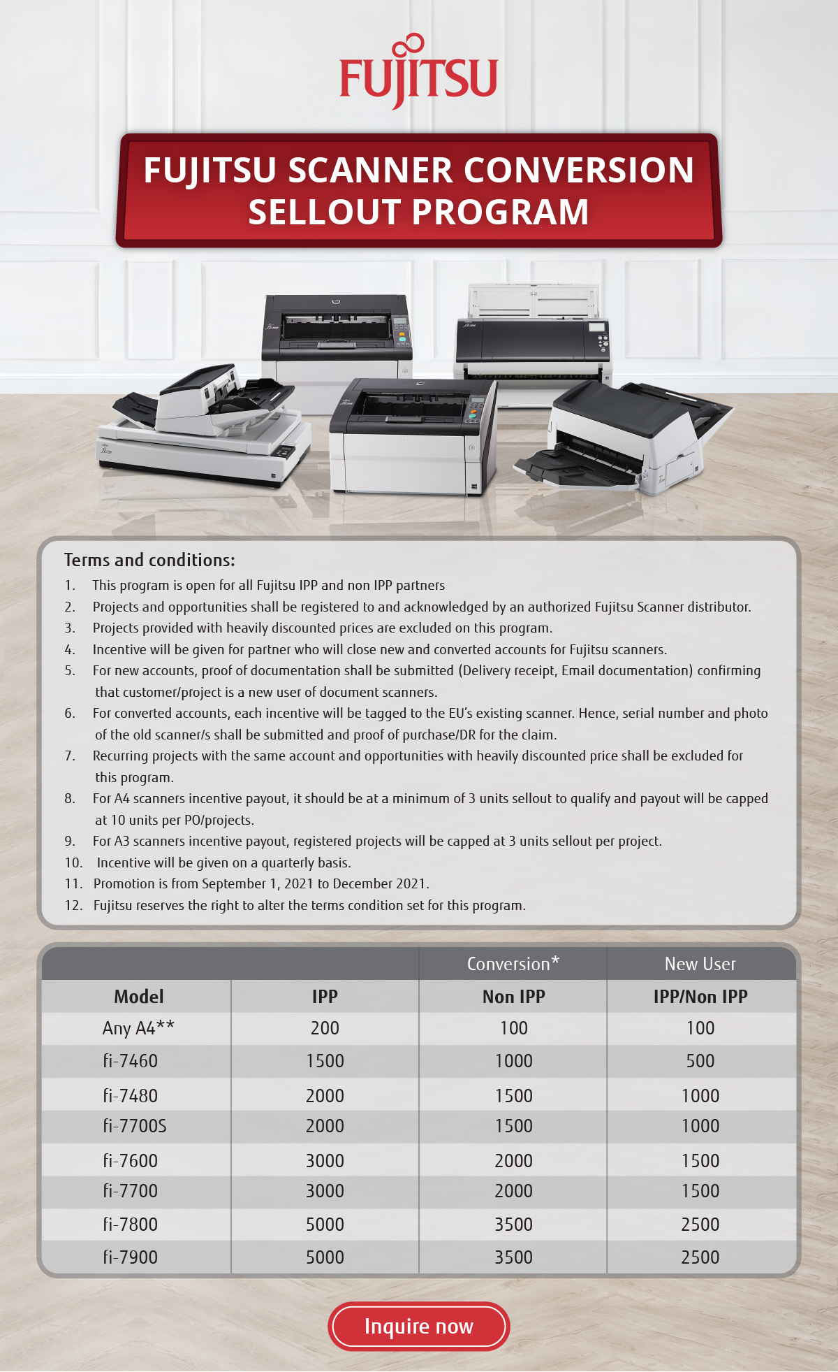 Fujitsu Promo Scanner Conversion Program