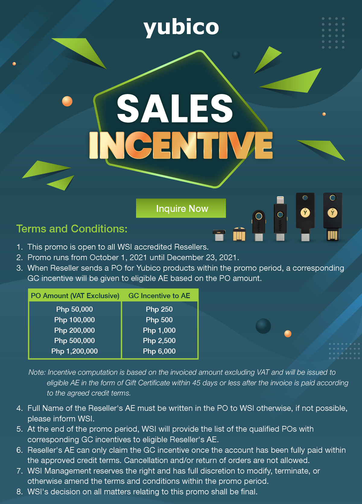 Yubico-Reseller Sales Incentive Landing Page