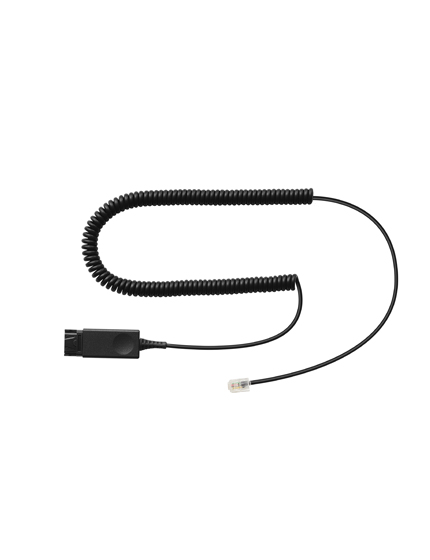 Addasound phone cable DN1004 QD to Mitel, Nortel, NEC, Shoretel, Aastra, Avaya with RJ9 port