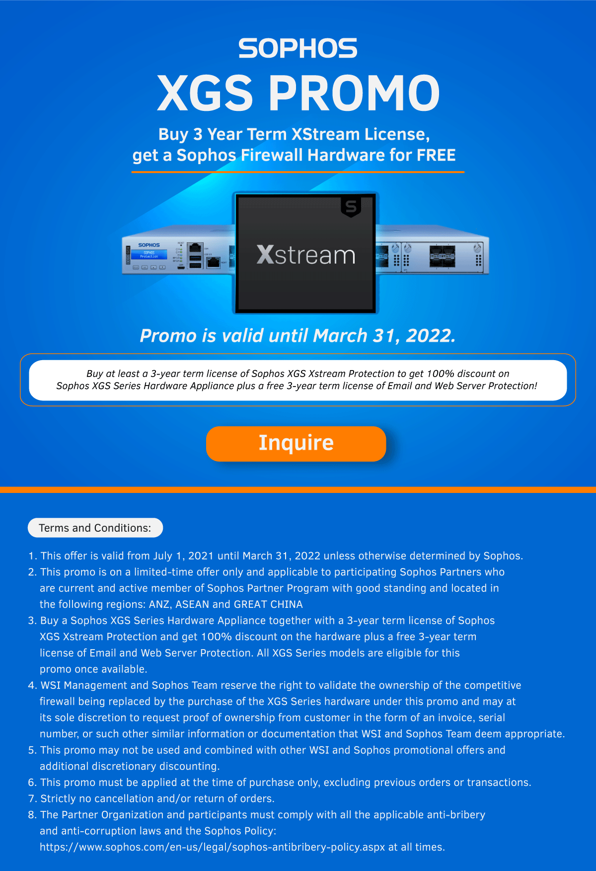 Sophos XGS 3yr Promo