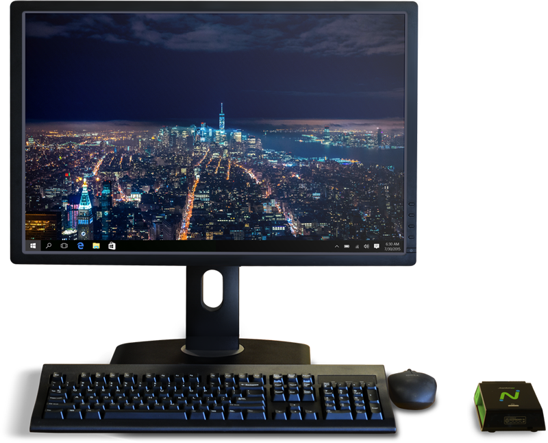 Citrix Ready workspace hub by NComputing RX-HDX physical desktop setup