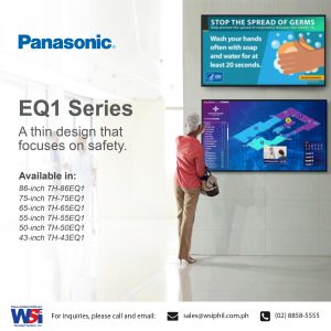 Panasonic Digital Signage (EQ1 and SQ1 Series) Social Media Posting_Doctors Clinic