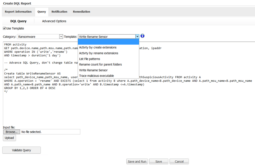 Veritas Ransomware Specific query templates