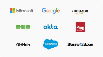 Security Key applicable with Microsoft Google Amazon Duo Okta Ping Github Salesforce 1Password.com