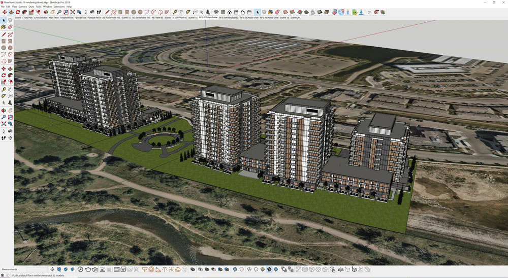 Modeled in SketchUp and rendered using V-Ray.