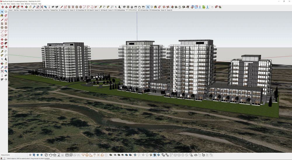 Modeled in SketchUp and rendered using V-Ray.