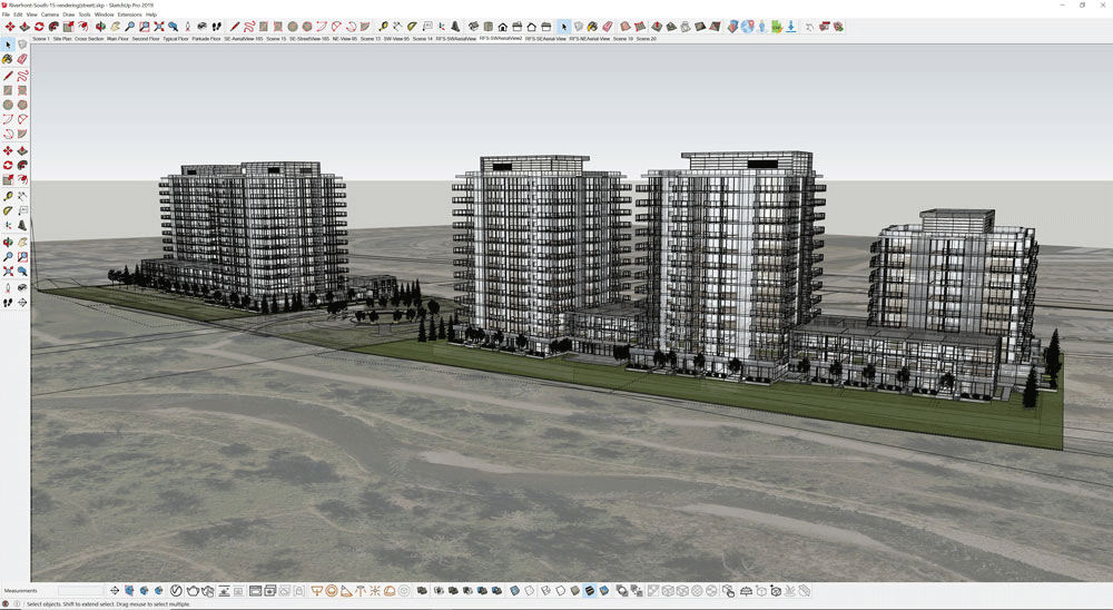 Modeled in SketchUp and rendered using V-Ray.