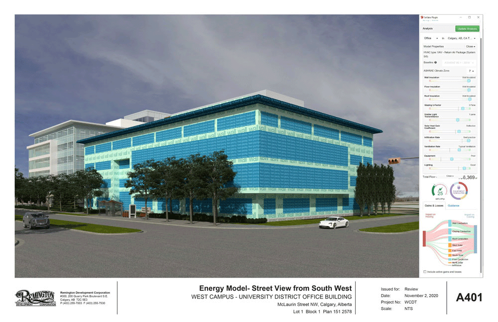 University District Office Building with Sefaira analysis