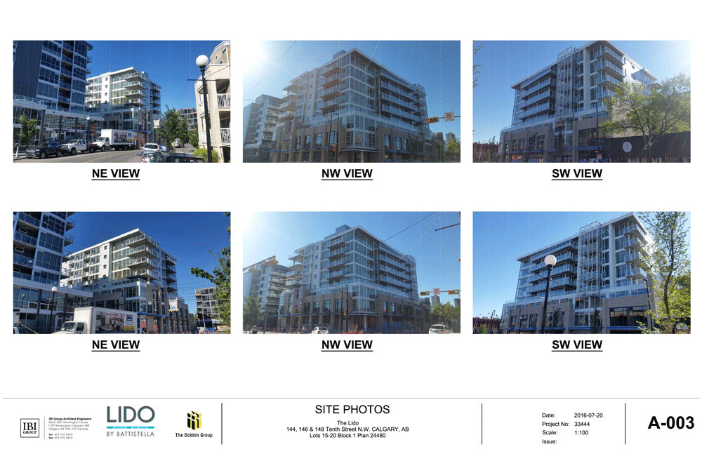 Lido rendering and final site photos