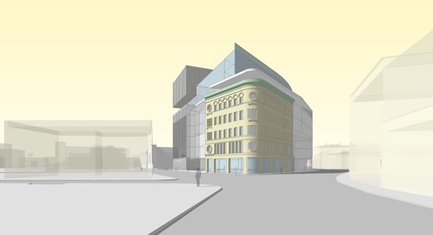 NPR-style image showcased. Project: Dudley Square.