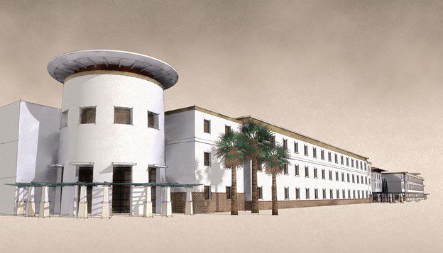 Using custom styles to communicate project details. Project: Military Barracks.