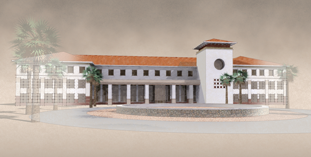 Using custom styles to communicate project details. Project: Military Barracks.