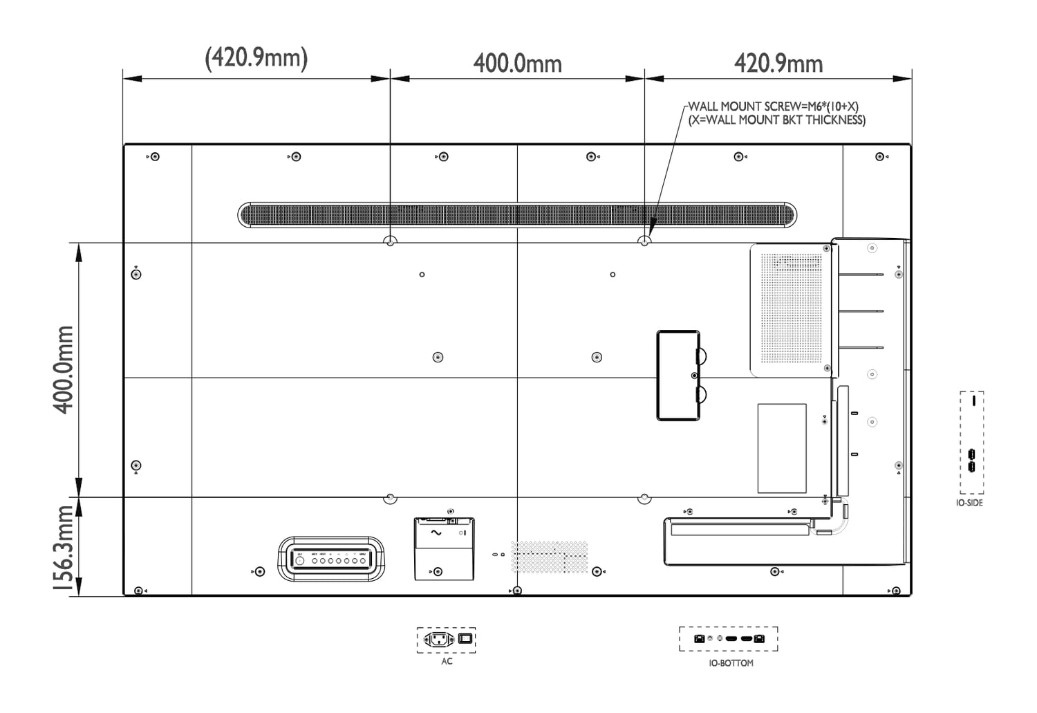 55B4E31T-Back-Dimension