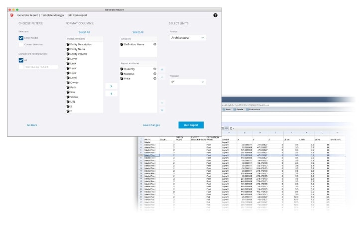 SketchUp BIM, Classification & Reporting