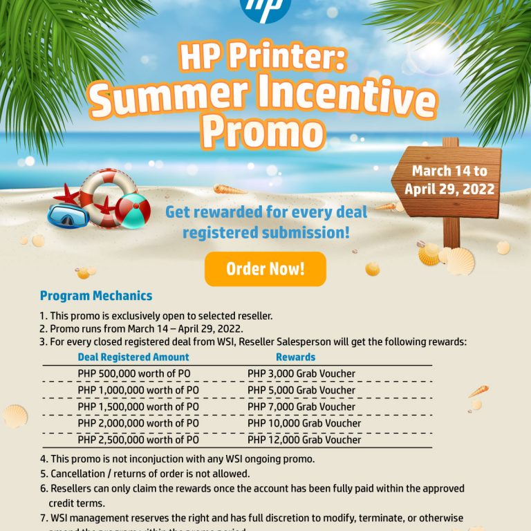 HP Printer Summer Incentive Promo