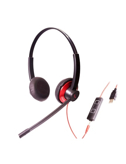 EPIC 502 Unified Communications USB Headset with 3.5 mm jack for mobile phone and tablet