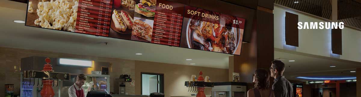 Samsung Standalone fast food digital signage