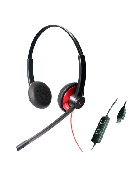 EPIC 512 Unified Communications USB Headset with volume, mute, answer, end button